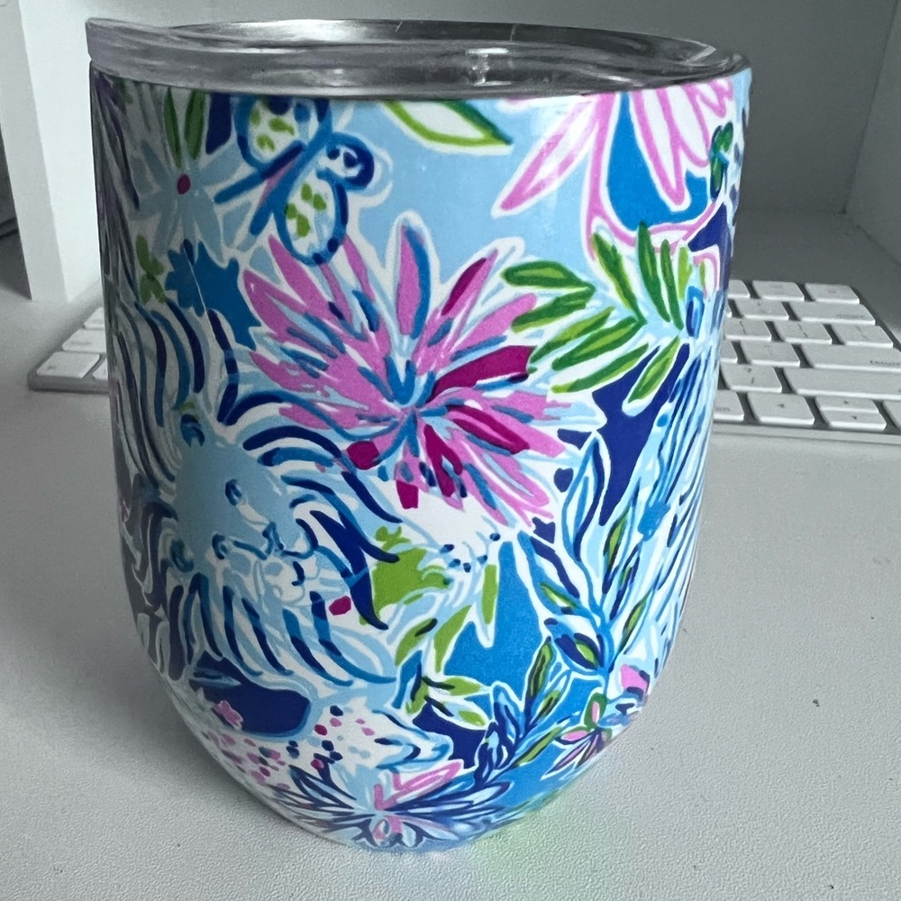 Lilly Pulitzer Stainless Steel Stemless Wine Cup